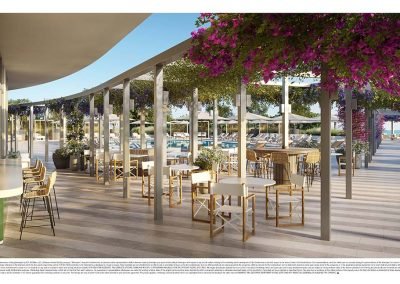 FivePark Level 6 Outdoor Cafe - miami real estate development