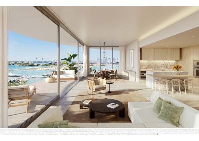 Res01 LivingRoom 18th Floor - miami real estate development